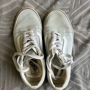 Light blue and white vans
